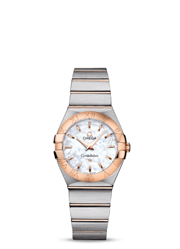 Omega Constellation Quartz 27 Brushed Stainless Steel / Red Gold / MOP